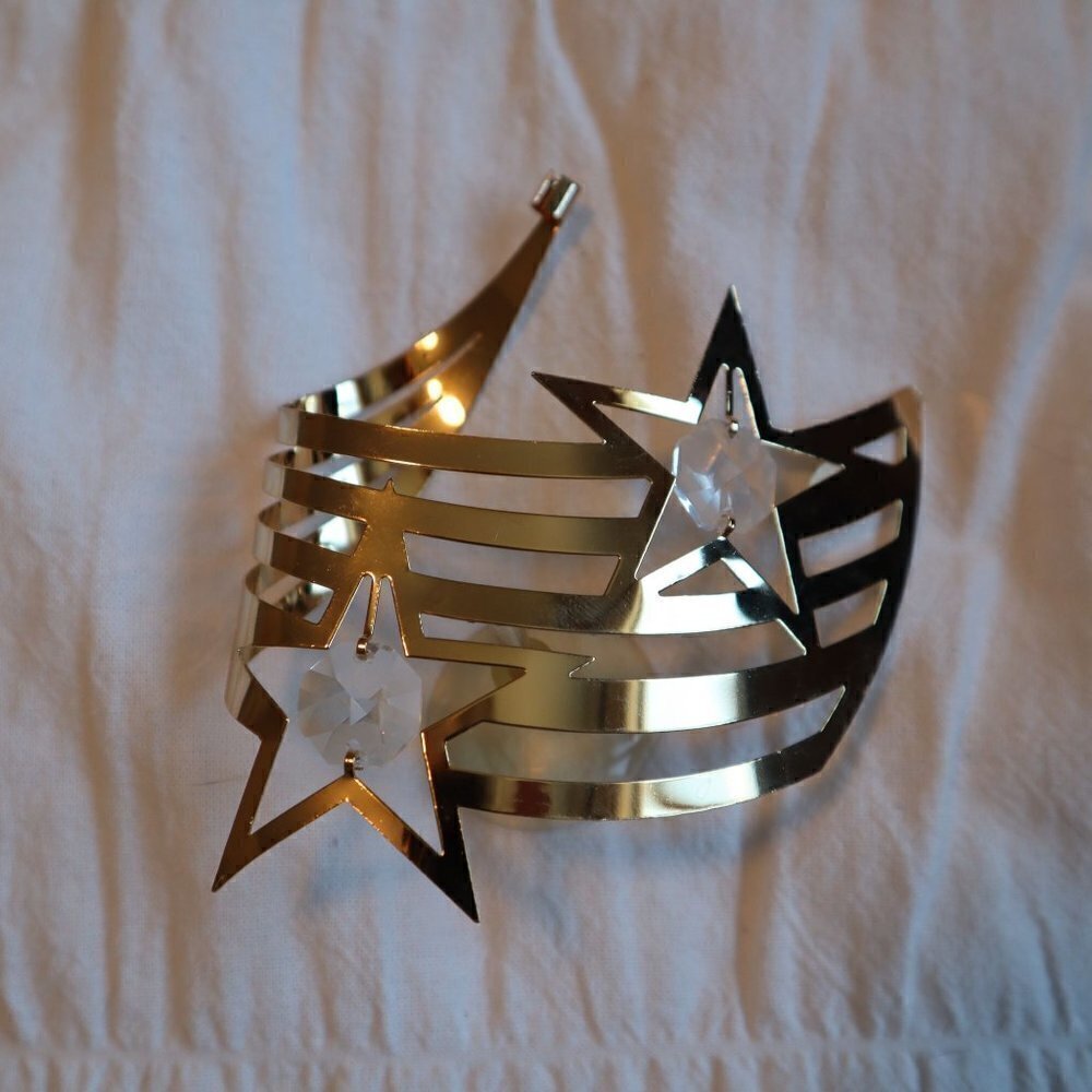 Mascot Crystal Delight 24k Gold Patriotic Stars